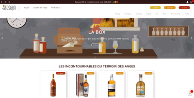 [Ecommerce]Terroir des Anges (spiriteux), Wix à WP - Website Creation