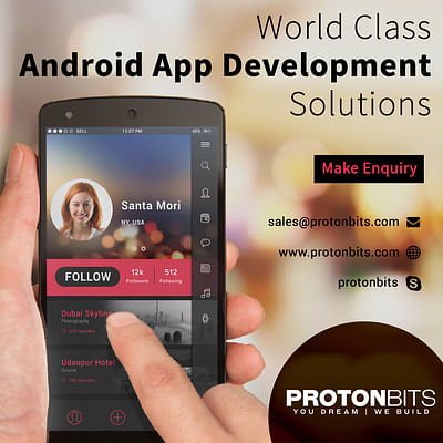 ProtonBits - Android App Development Company - Applicazione Mobile