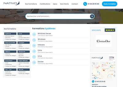 Nativo Training Website - Software Development
