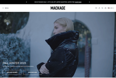 Mackage.com | Luxury Outerwear, Ski Jackets, and Clothing - Social Media