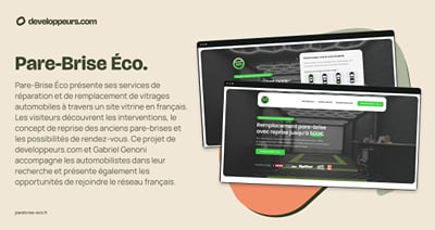Pare-Brise Éco — logiciel métier, API et application Android - Application web