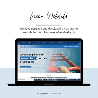 Web design for Sharks.pk - Website Creation