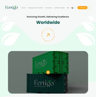 Fertigo brand identity and Website creation - Création de site internet