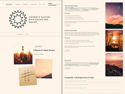 Astrology & Ayurveda - Web Design & Development - Webseitengestaltung