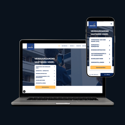 Website voor Energiek Vastgoed - Website Creatie