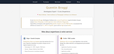 Quentin Broggi - Creazione di siti web
