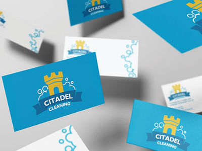 Logo Design & Business Cards for Cleaning Company - Graphic Design