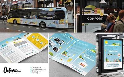 TEC - Lancement des bus hybrides à Namur - Design & graphisme