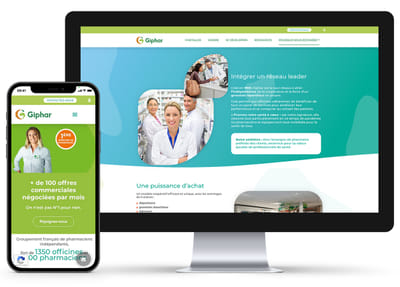 Rejoindre Giphar : création d'un site Internet B2B - Website Creation