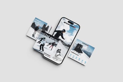 Social Media & E-Commerce Ads for TOMSEN Snow Skates - Réseaux sociaux