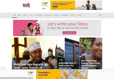 WhownsKenya website design - Création de site internet