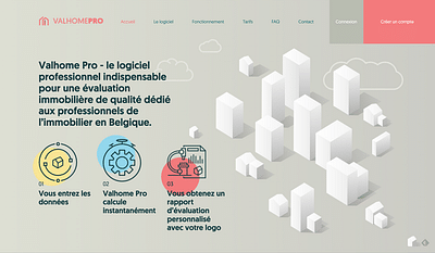 Webdesign pour Valhome - Webseitengestaltung