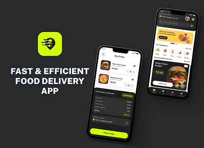 FAST & EFFICIENT FOOD DELIVERY APP - Graphic Design