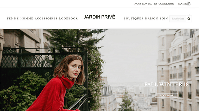 Création site e-commerce - JARDIN PRIVÉ PARIS - E-commerce