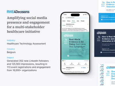 Social media strategy for RWE4Decisions - Social media