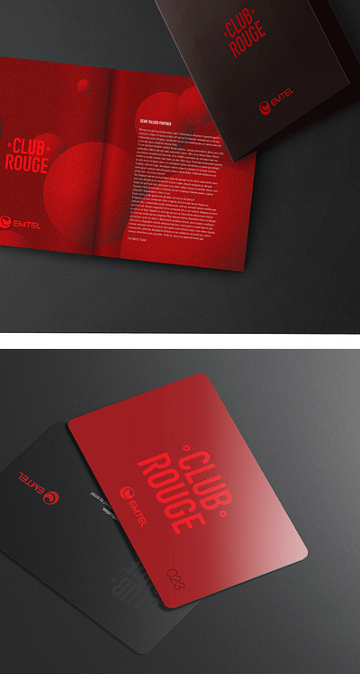 EMTEL - CLUB ROUGE - Graphic Design