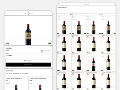 Wine Catalog for B2B China - E-commerce