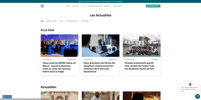 Site de l'école 89 - Administration web