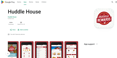 Huddle House - Applicazione Mobile