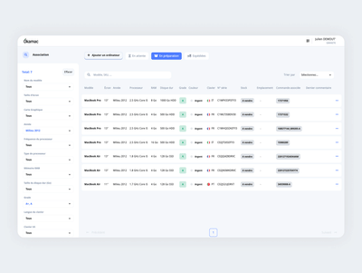 ERP de gestion d'entrepôt sur-mesure 📦 - Ergonomie (UX/UI)