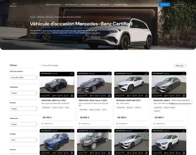 Mercedes-Benz Groupe MET - Création de site internet