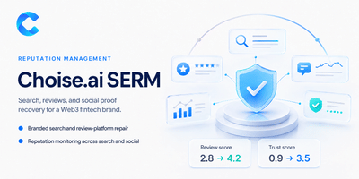 Choise.ai SERM & Reputation Repair - Öffentlichkeitsarbeit (PR)