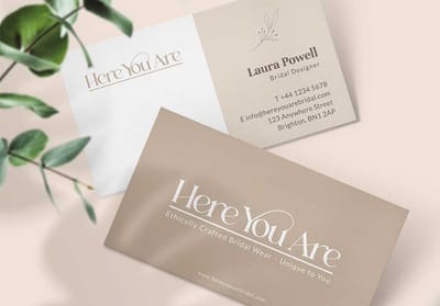 Here You Are | Custom & Sustainable Bridalwear | Branding - Branding & Positioning