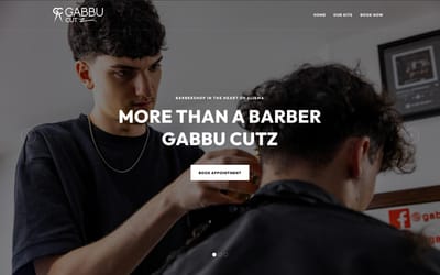 Barber Shop Website - Création de site internet
