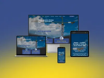 Refonte de site | Entreprise montage, location et vente de grues - Création de site internet