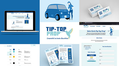 Site Web pour Tip-Top Prop' - Webseitengestaltung