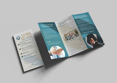 Réalisation d'un flyer en 3 volets - APIIS Finance - Diseño Gráfico