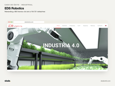 EDS Robotics: rebranding y SEO industrial - SEO