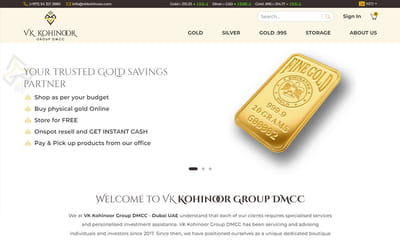 Laravel based precious metal trading platform - Website Creatie