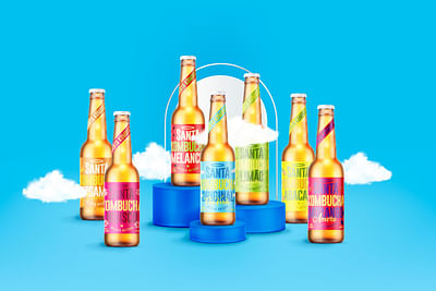 Santa Kombucha — Beverage Branding & Packaging - Verpackungsdesign