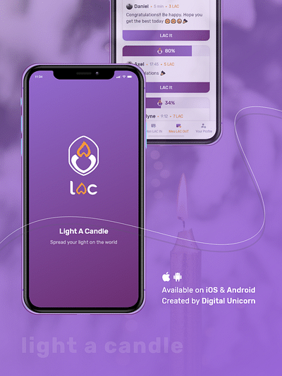 LAC - Light A Candle - Graphic Design