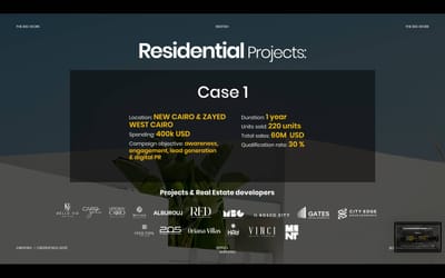 Advertising Case Studies - Residential Real Estate Projects - Digital Strategy