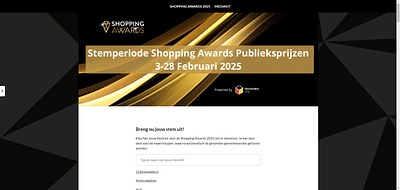 Shopping Awards - Web Applicatie