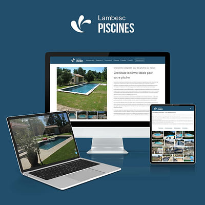 Site internet Lambesc Piscines - Creación de Sitios Web