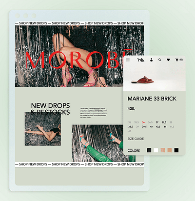 Morobé - custom Shopify storefront development - E-commerce