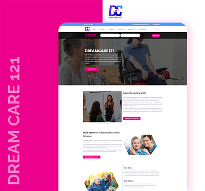 Dream Care121 - Website Creation