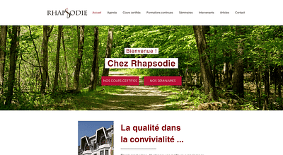 Site vitrine et création de logo Rhapsodie - Design & graphisme