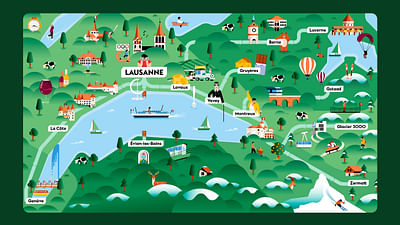 Cartographie - Lausanne - Grafikdesign