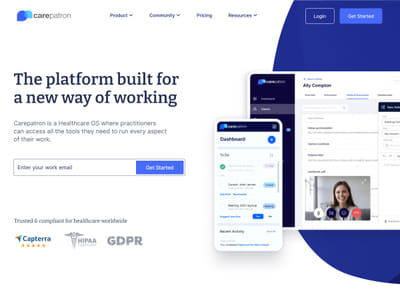 Carepatron Website Innovation Designs - Graphic Design