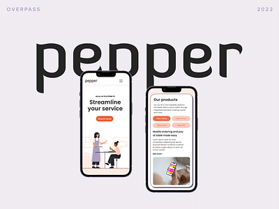 Pepper website design and developmeny - Textgestaltung