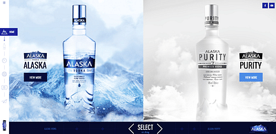 Alaska Vodka - Webseitengestaltung