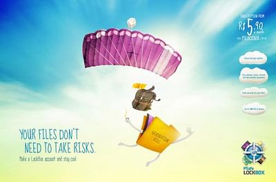 Parachute - Publicité