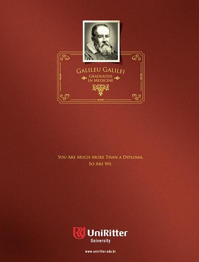 Galileu Galilei - Publicidad