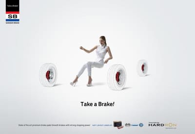TAKE A BRAKE - Advertising