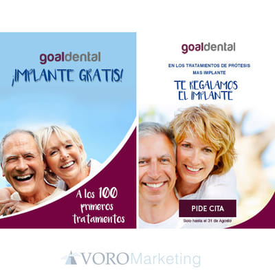 Campaña Clínica Dental - Implantes dentales - Digital Strategy