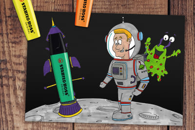 Stabilo Social Media Cartoons - Diseño Gráfico